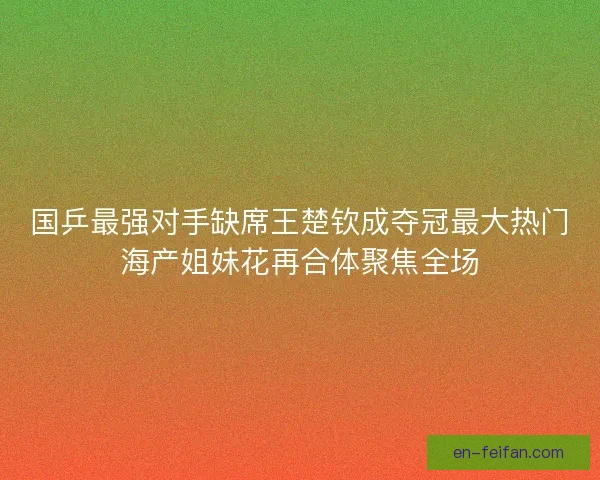 国乒最强对手缺席王楚钦成夺冠最大热门海产姐妹花再合体聚焦全场 国乒最强对手缺席王楚钦成夺冠最大热门海产姐妹花再合体聚焦全场